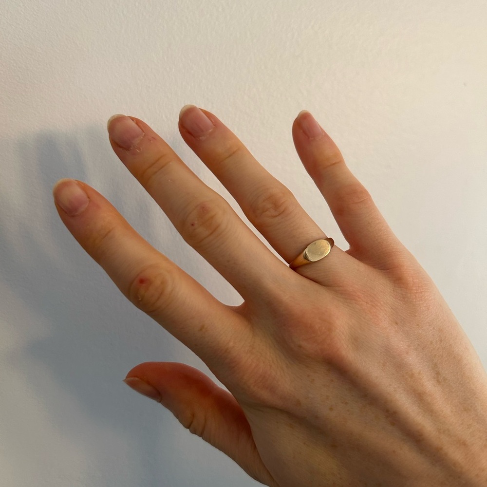 10k Solid Gold Signet Ring